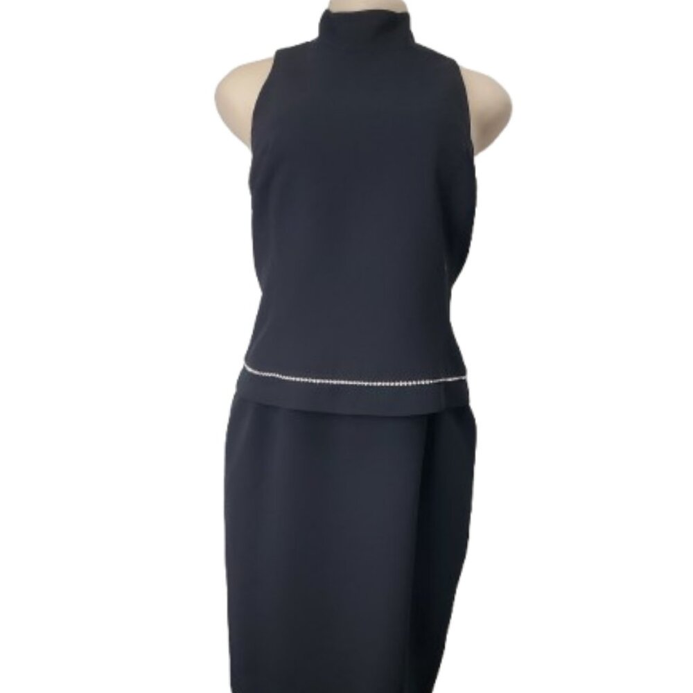 Jones New York women's black rhinestone dress size 14